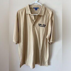 Vintage NJCAA Basketball Beige Polo